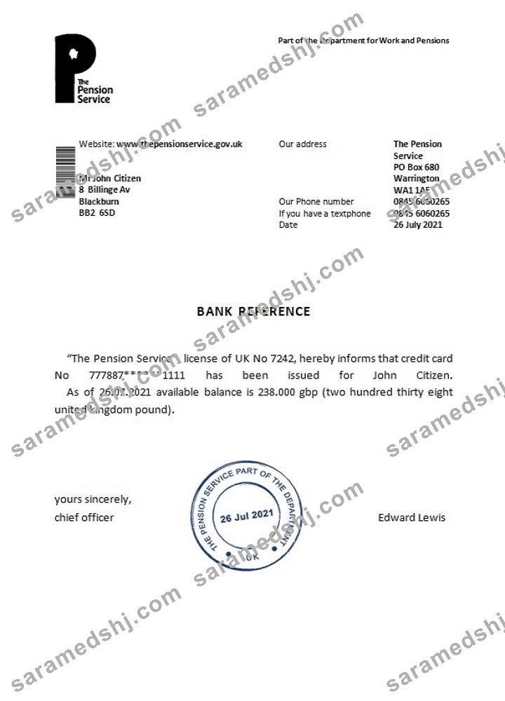 United Kingdom_The Pension Service_reference